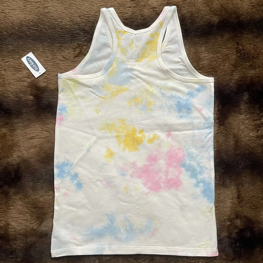 Old Navy Girl’s Rainbow Tie-Dye Racerback Tank Size XL